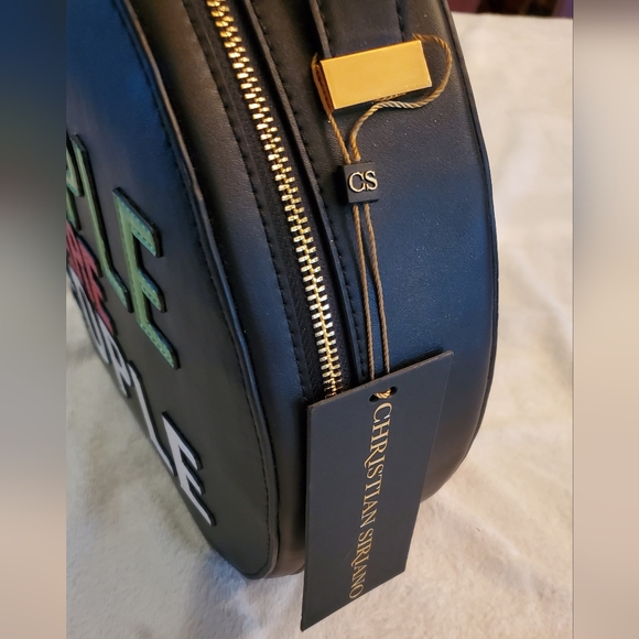 NWT-CRISTIAN SIRIANO "PEOPLE ARE PEOPLE-shoulder bag -leather"Limited Edition" - Picture 5 of 13